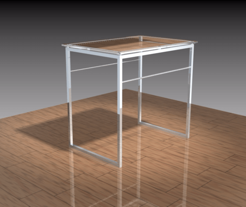 Mesa metálica moderna Ecobiometal