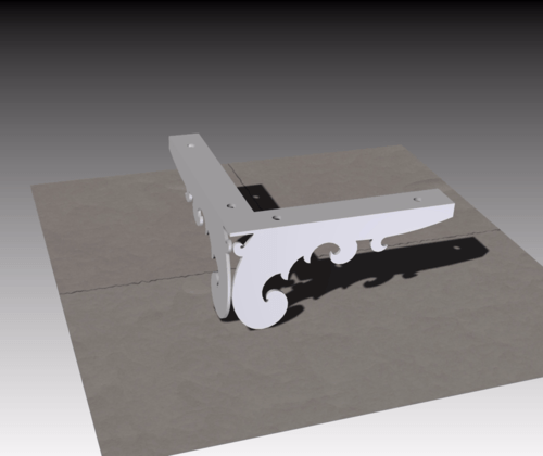 Pata metálica para mesa o mueble Ecobiometal