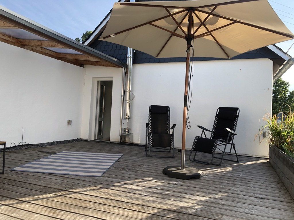 auf der Dachterrasse