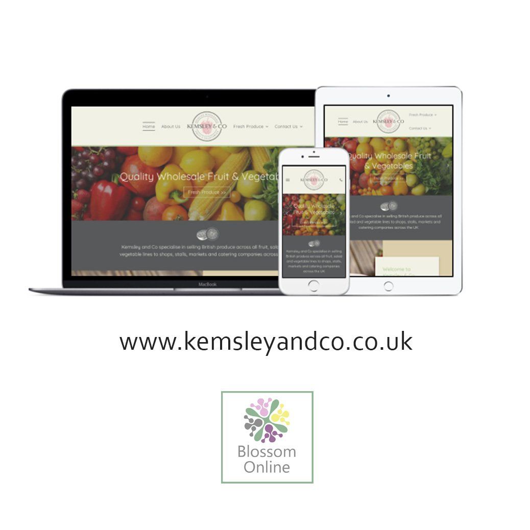 Images of the Kemsley & Co website design