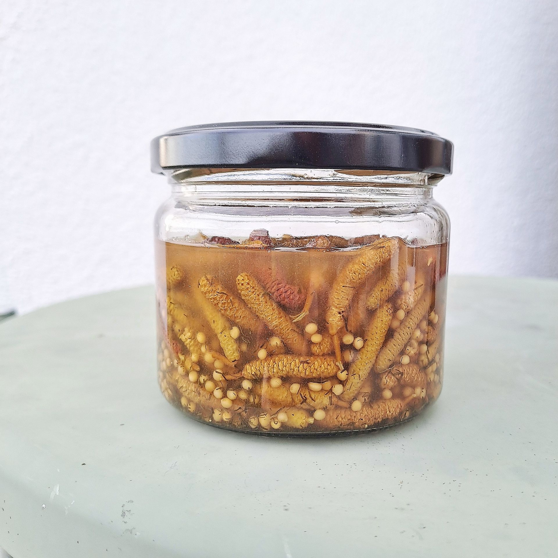 Haselkätzchen süß-sauer eingelegt