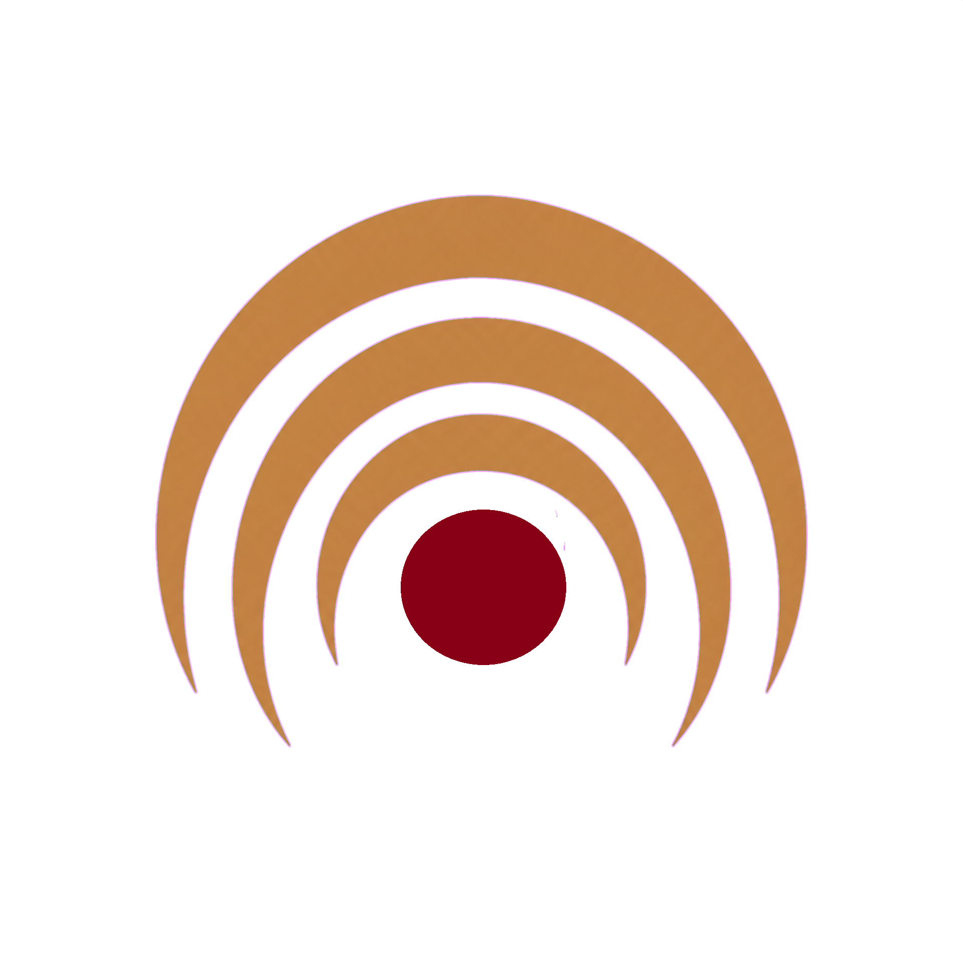 Logo des International Managers Orchestra — goldene Bögen auf transparentem Hintergrund, Symbol für Leadership und Klang.