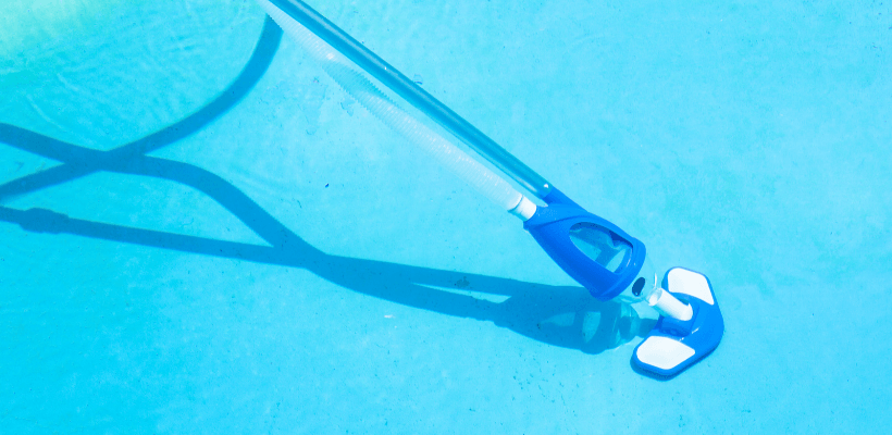 Pool vacuum blue