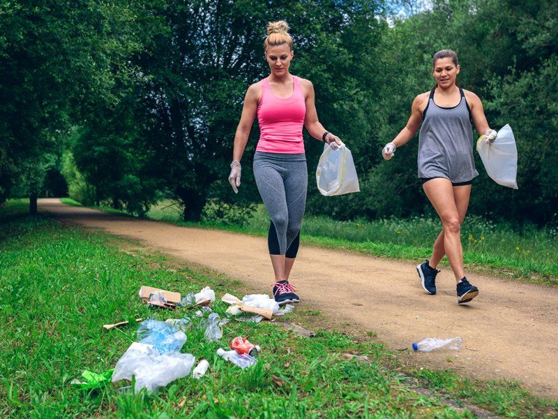 Plogging Laufen und Müll sammeln GoGreen Event