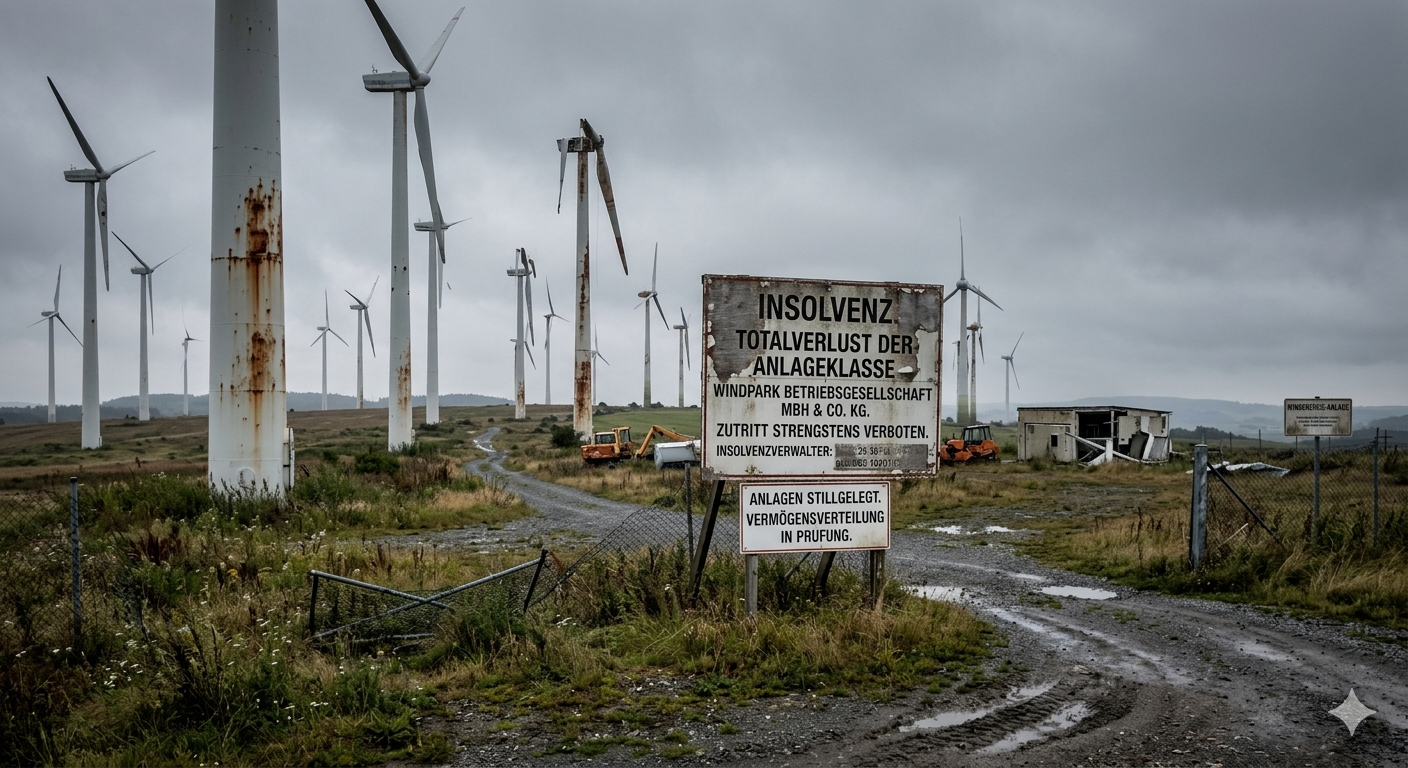 TOTALVERLUST DROHT: Investitionen in Windparks