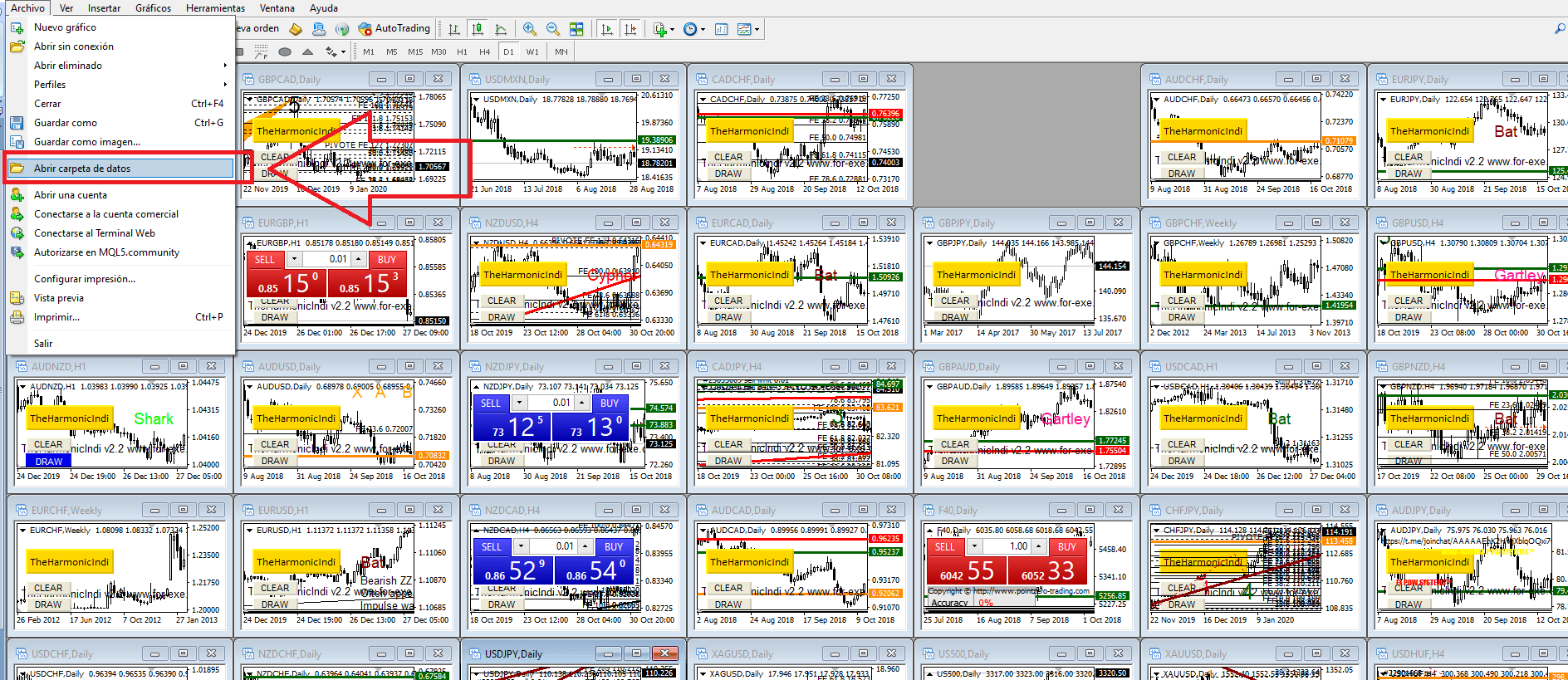 Como instalar indicador para metatrader 4 - Paso 1 Como instalar indicador para metatrader 4 - Paso 1