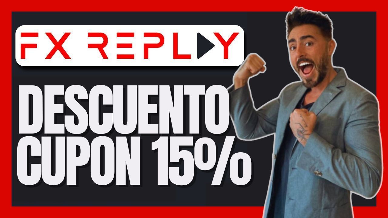 Cupón 15% de descuento en FX Replay, la mejor plataforma de backtesting para traders.