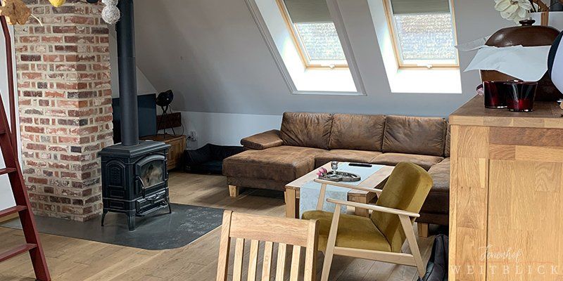 Ferienwohnung Weitblick Oderbruch Brandenburg Wohnzimmer1 Sitzecke