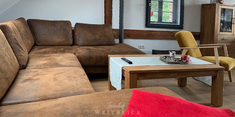 Ferienwohnung Weitblick Oderbruch Brandenburg Wohnzimmer1 Sitzecke