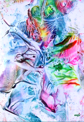 Intuitive encaustic painting painting, encaustic, art, colorful, spiritual, intuitiv, wax,