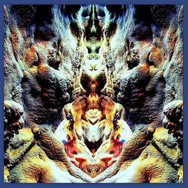 Cave figure on Tenerife photo, editing, cave, person, figure,