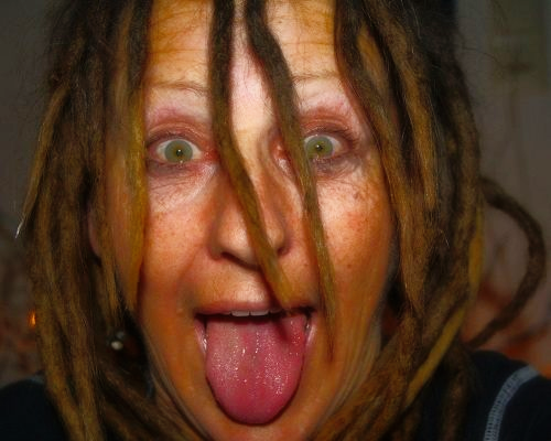 Dutch Humor rasta, lady, dutch, artist, funny, smile, humor, dreads, painter, writer, photographer, upcycler, grandma, colorful, hippie,