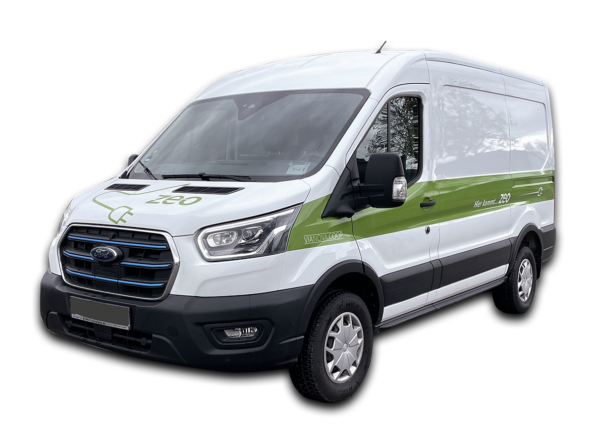Ford E-Transit, Transporter, 3 Sitze, Reichweite 310 km