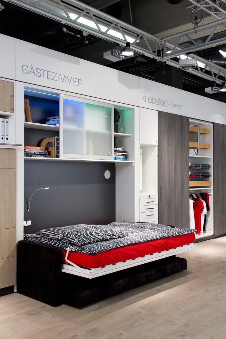 Z-Maßmöbel - Abbildung Foto  Gäste-/Jugendzimmer Beispiel Bett ausgeklappt - Zezelj GmbH