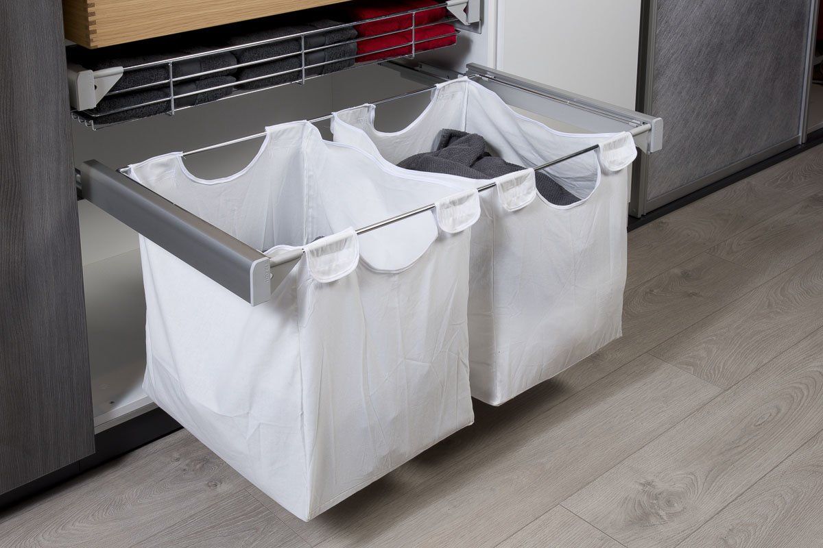 Z-Maßmöbel - Abbildung Foto  Hauswirtschaftsraum Beispiel Wäschekorb Schublade Körbe - Zezelj GmbH