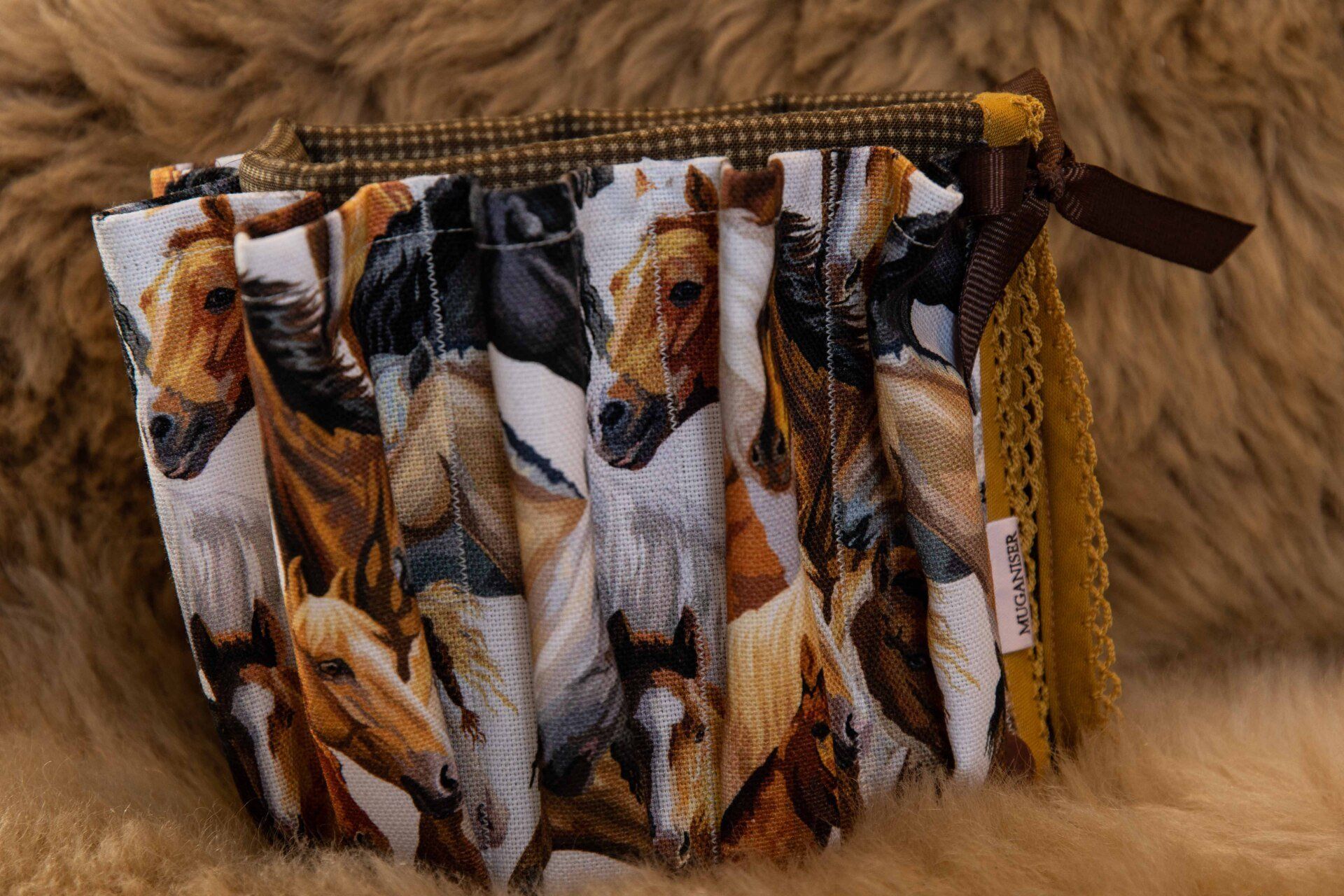 Muganiser display at a craft fair - cloth organiser around a mug