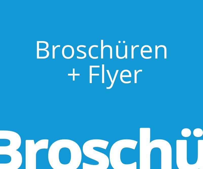 ABC creativ service, Broschüren und Flyer
