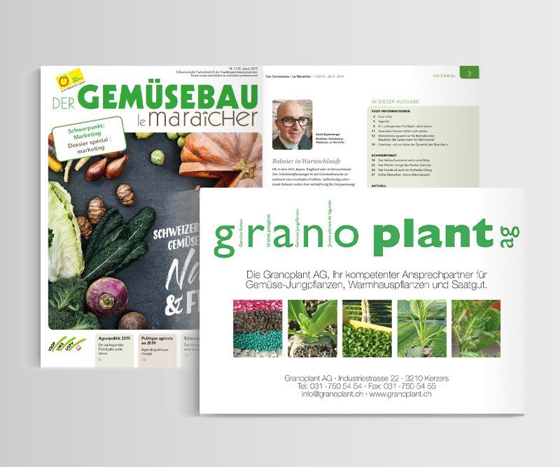 Granoplant Ag, Anzeigen-Design, ABC creativ service, Andrea Bürgin