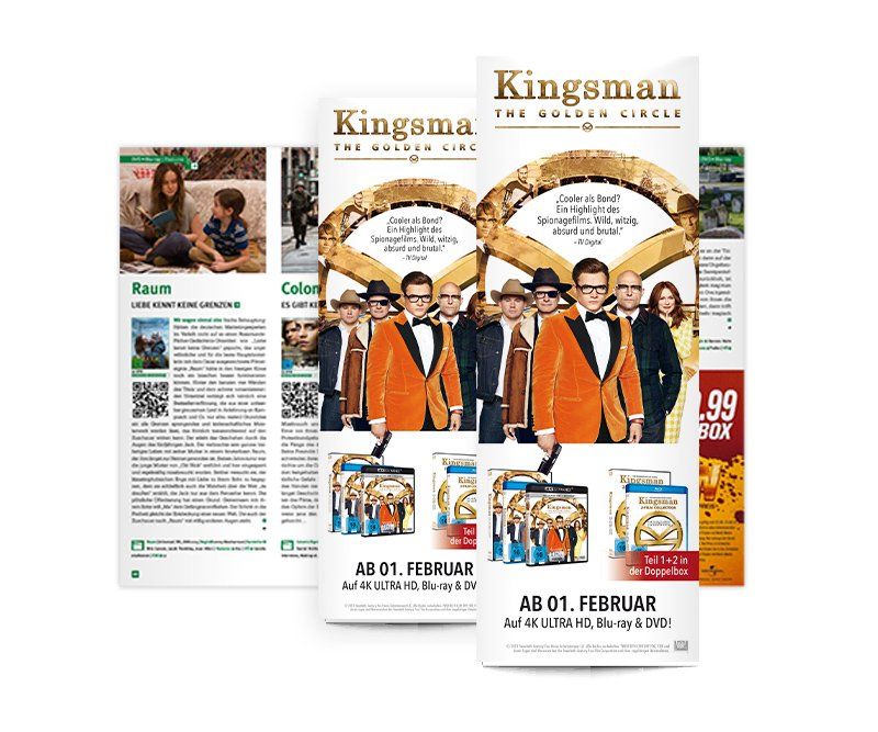 Anzeige, Kingsman, Twentieth Century Fox Home Entertainment, Design, Gestaltung, ABC creativ service, Andrea Bürgin,