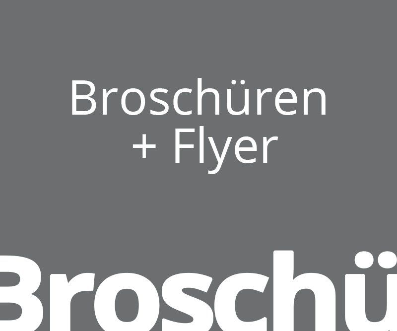 ABC creativ service, Broschüren und Flyer