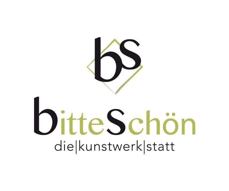 bitte schön - die kunstwerkstatt, brigitte schulda, logo design, corporate design, andrea bürgin, abc creativ service, seeheim,