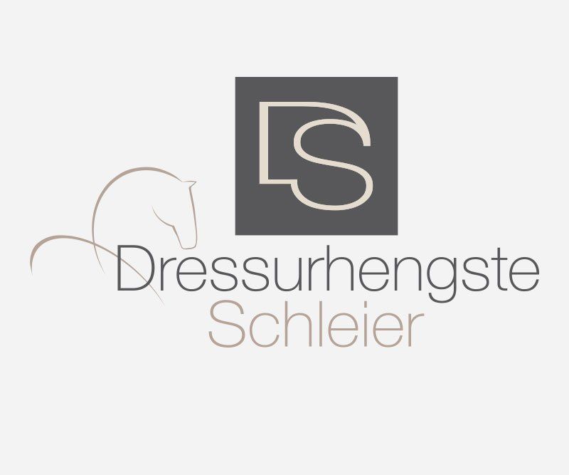 Dressurhengste Schleier, Visitenkarte, Logo, Briefpapier, Stempel, Design, Gestaltung, ABC creativ service, Andrea Bürgin,