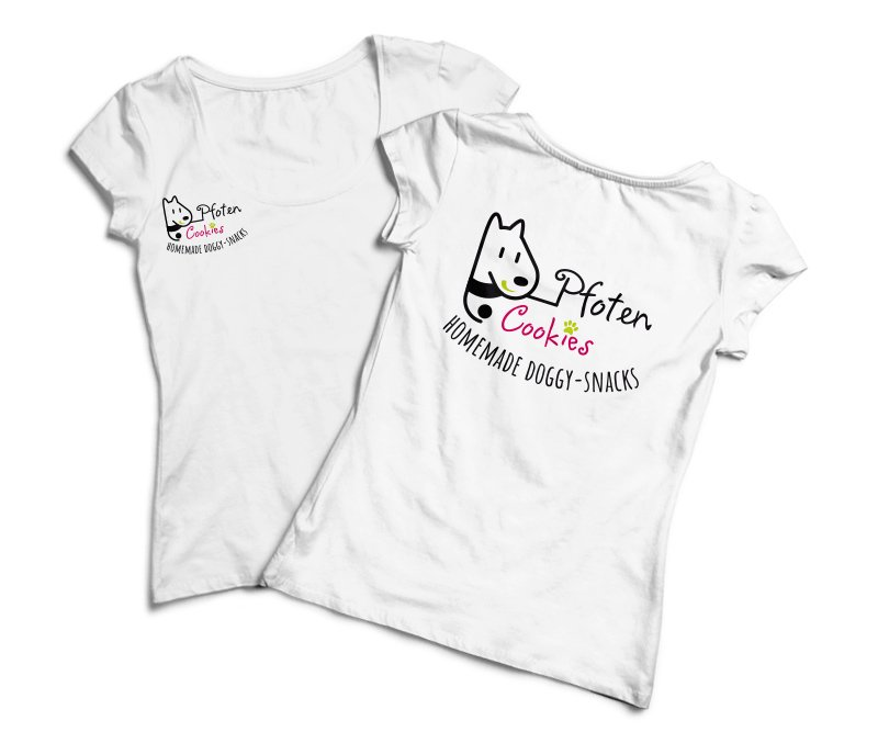 Pfoten Cookies, Anette Crössmann, T-Shirt, Logo-Design, Corporate Design, Visitenkarten, Design, Gestaltung, ABC creativ service, Andrea Bürgin,
