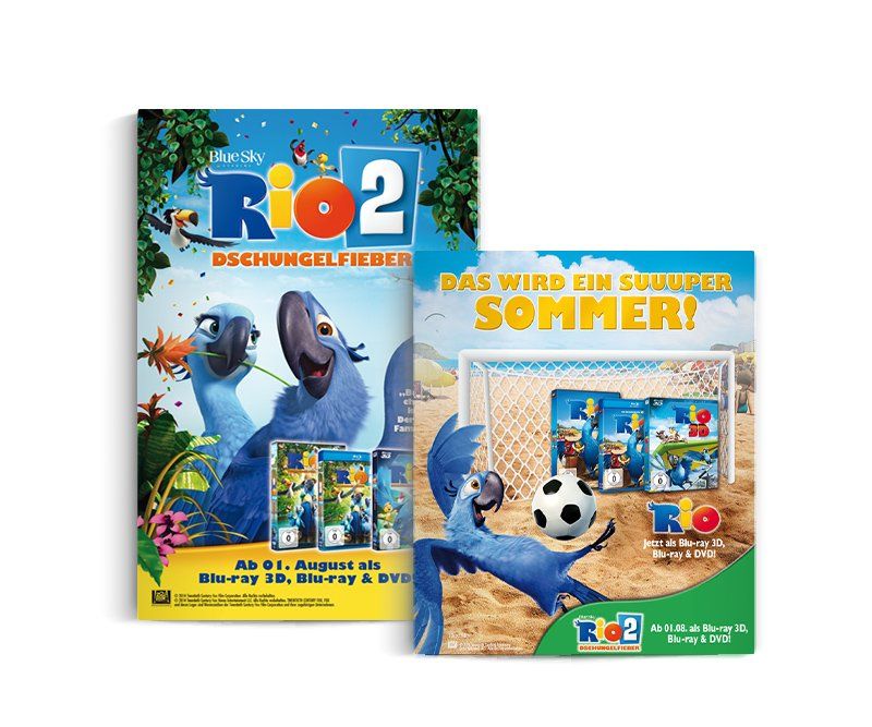 Kooperation Saturn, Rio 2, Twentieth Century Fox Home Entertainment, Design, Gestaltung, ABC creativ service, Andrea Bürgin,