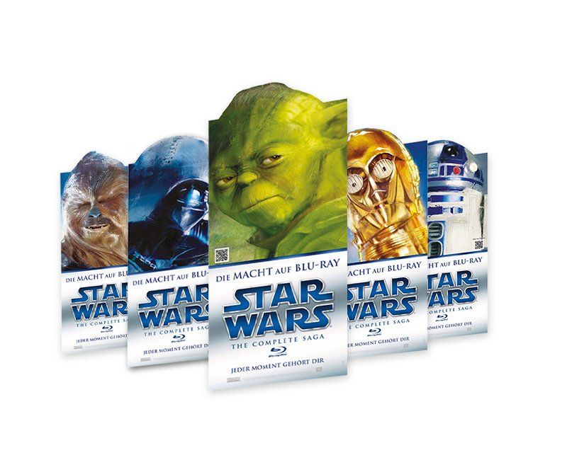 Star Wars, Twentieth Century Fox Home Entertainment, Warenträger, Deko, Displays, Poster, RollUp, Fahnen, Stoffbanner, Bodenkleber, Thekendisplay, Banner, Standee, Palettendisplays, Gestaltung, ABC creativ service, Andrea Bürgin