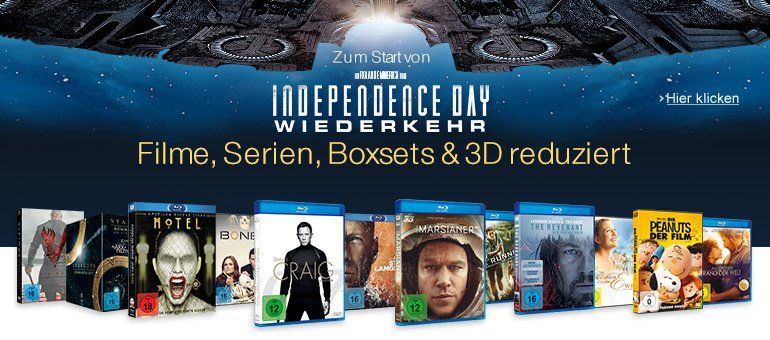 Online-Werbemittel Independence Day Wiederkehr, Fox Home Entertainment