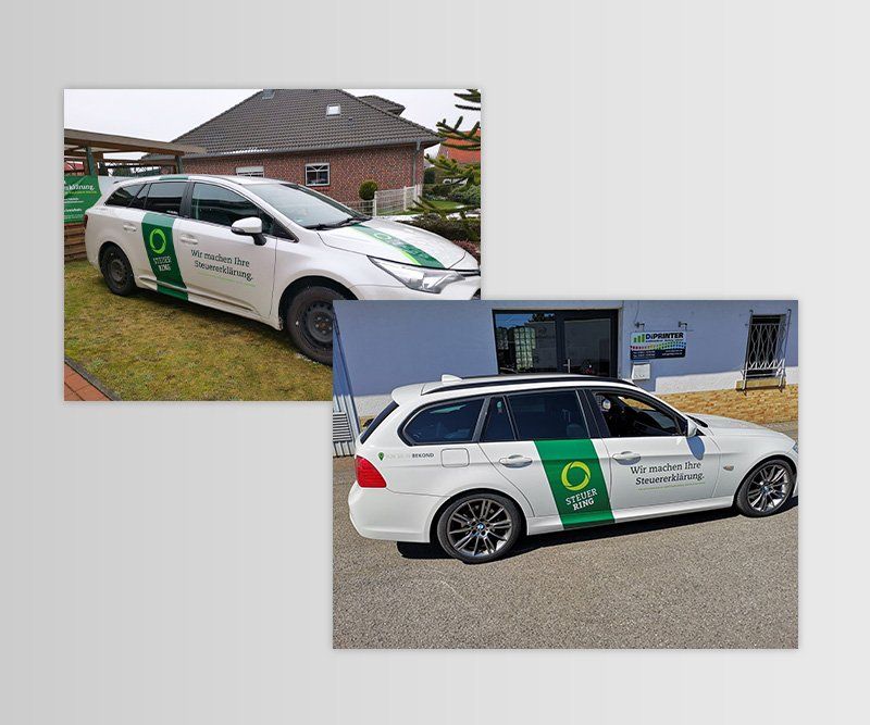 Autobeschriftung, Autofolierung, Steuerring, Lohnsteuerhilfeverein, ABC creativ service, Andrea Bürgin, Seeheim,