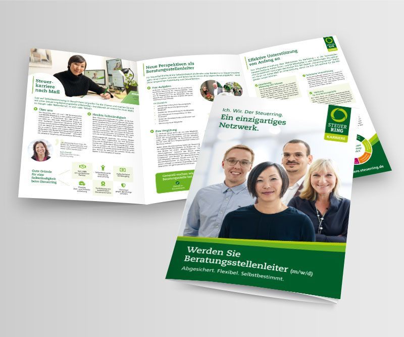 Flyer, Steuerring, Lohnsteuerhilfeverein, ABC creativ service, Andrea Bürgin, Seeheim, broschüre,