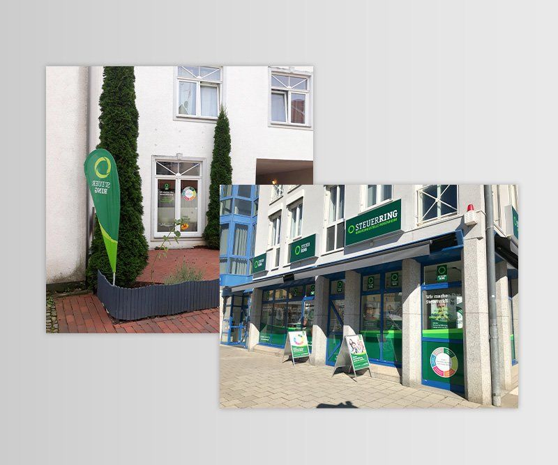 Schaufensterbeklebung, Schaufensterfolien, Steuerring, Lohnsteuerhilfeverein, ABC creativ service, Andrea Bürgin, Seeheim,