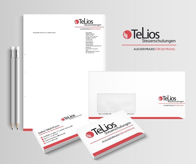 TeLios Steuerschulungen, relaunche
corporate design, logo-design, briefpapier, visitenkarten, abc creativ service, andrea bürgin, seeheim-jugenheim,