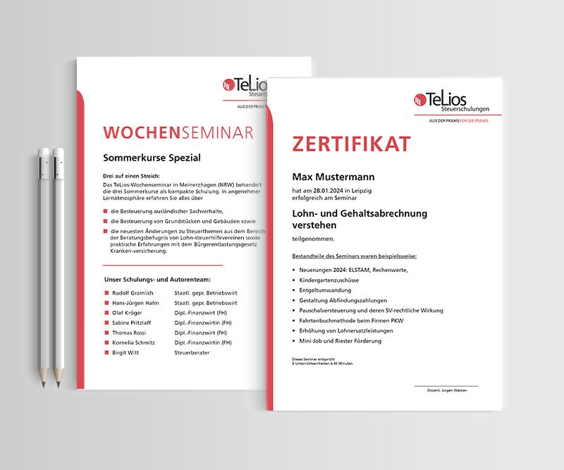 Telios Steuerschulungen, Steuerring Lohnsteuerhilfeverein, Folder, Broschüre, Flyer, Katalog, Design, Gestaltung, ABC creativ service, Andrea Bürgin,