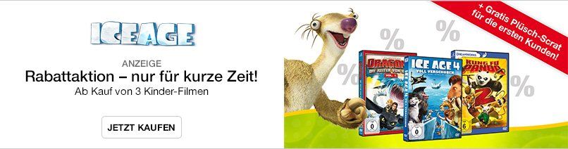 Ice Age, Twentieth Century Fox Home Entertainment, Online-Werbebanner, Online-Aktion, Design, Gestaltung, ABC creativ service, Andrea Bürgin,