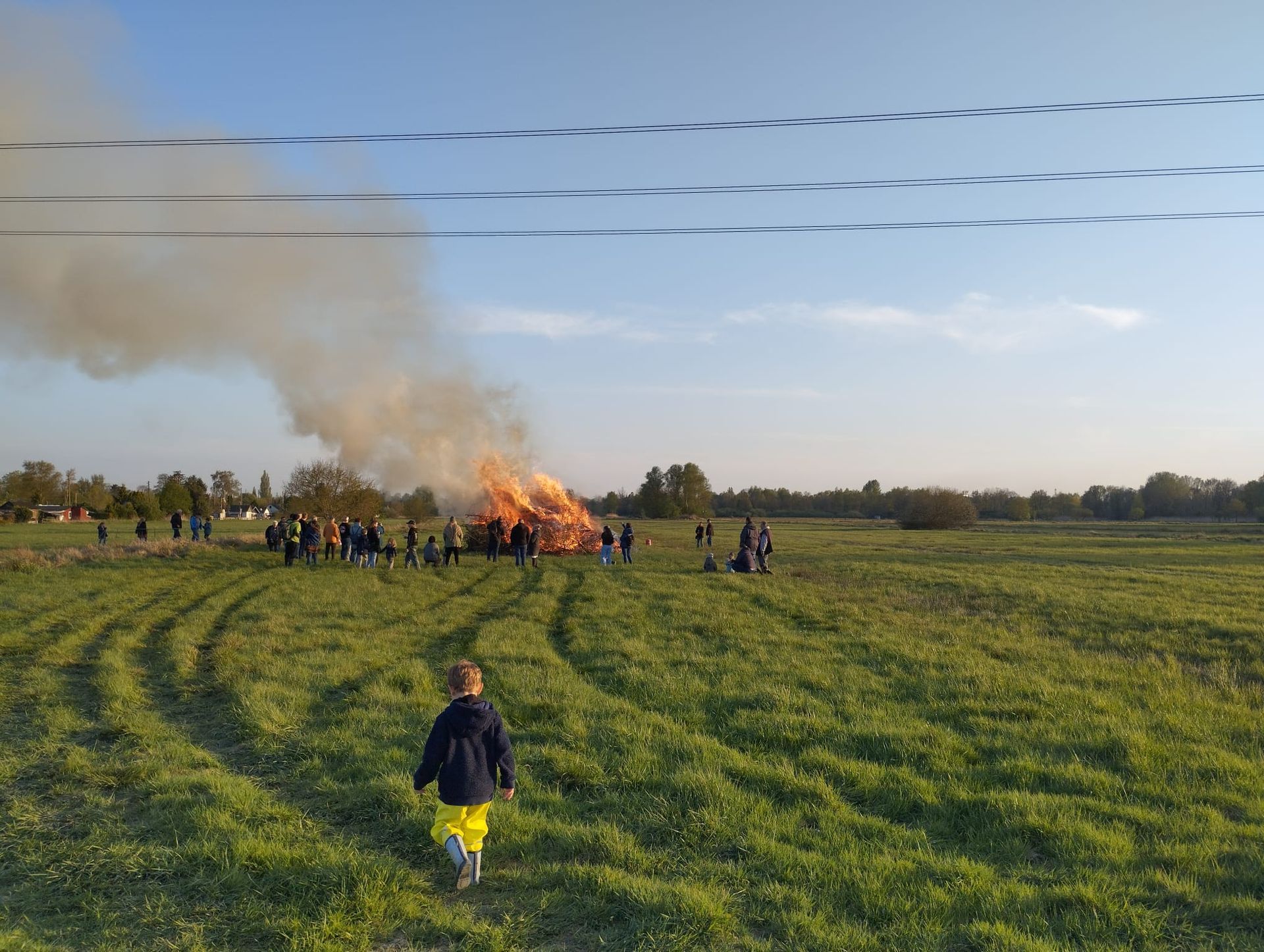 Foto vom Osterfeuer