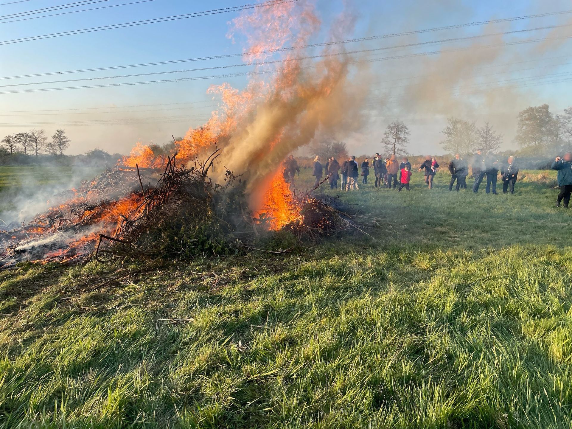 Foto vom Osterfeuer