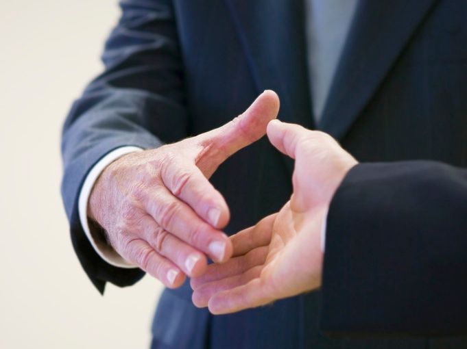 A handshake