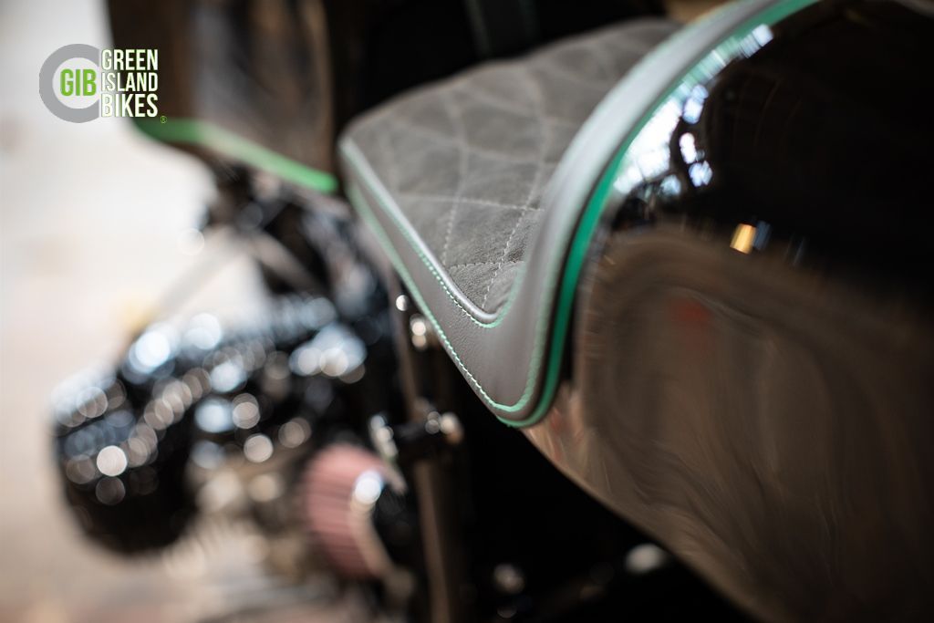 Handgefertigte Custom-Details im Stil von Green Island Bikes