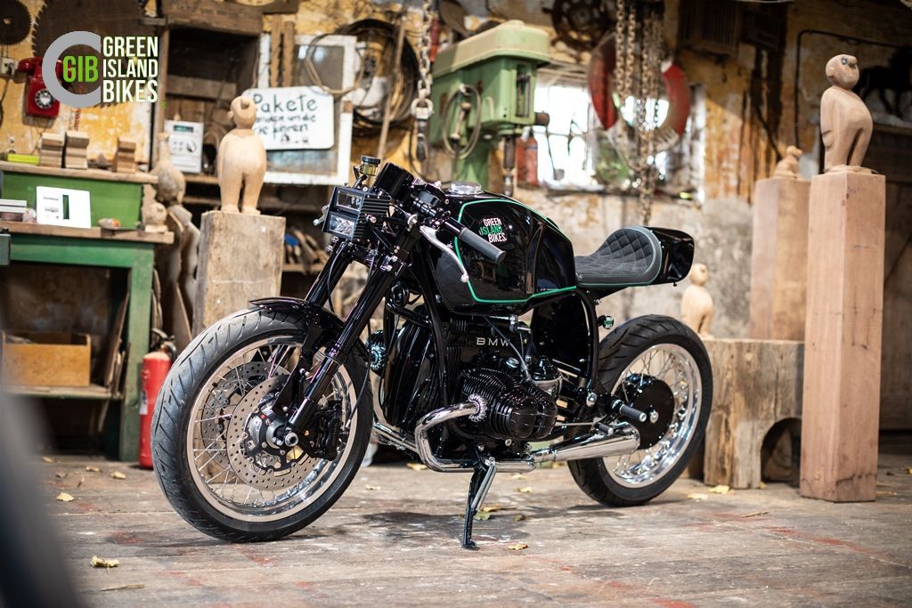 Detailaufnahme des Boxermotors im klassischen Custombike-Umbau