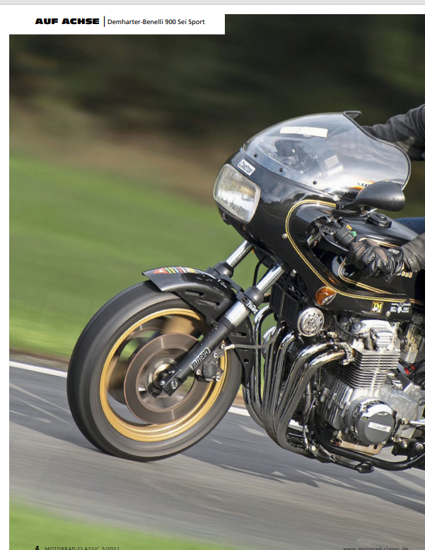 Demharter Benelli SEI 900 Verkauf Klassische und exklusive Motorrad Unikat von Green Island Bikes