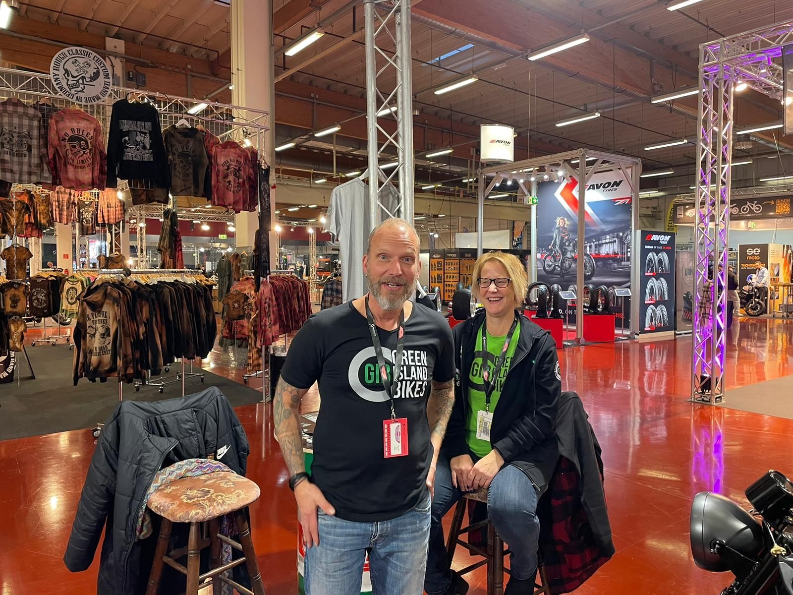 Custombike-Ausstellung von Green Island Bikes auf der Messe 2022