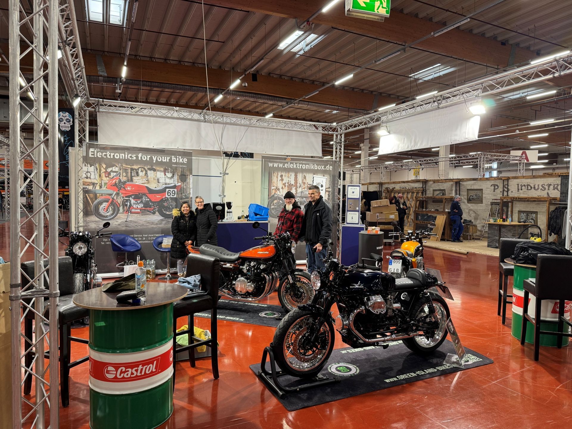 Green Island Bikes als Aussteller auf der Custombike Show 2025 mit klassischen Motorrad-Unikaten