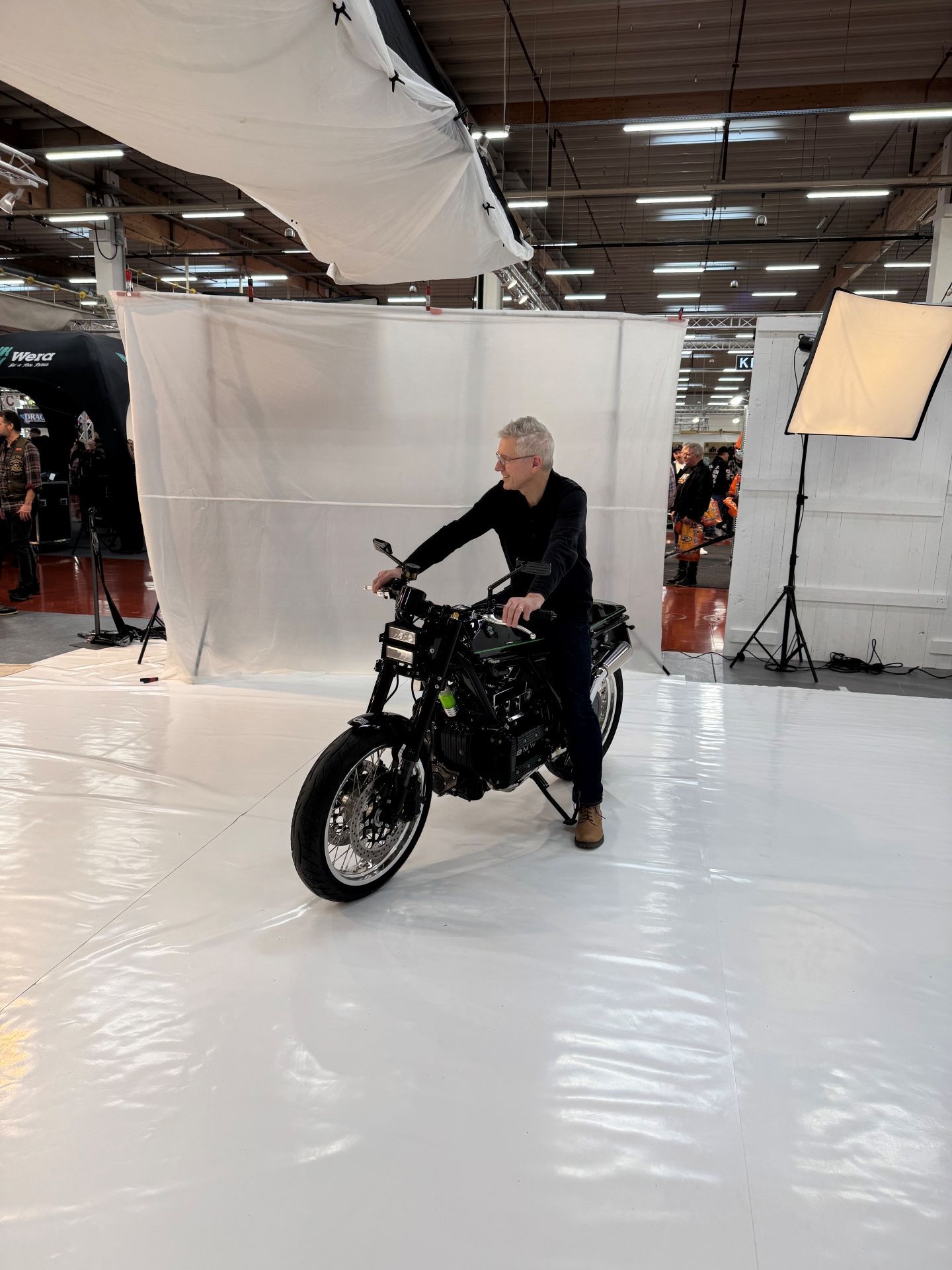 Detailaufnahme eines Custombikes auf dem Green Island Bikes Messestand