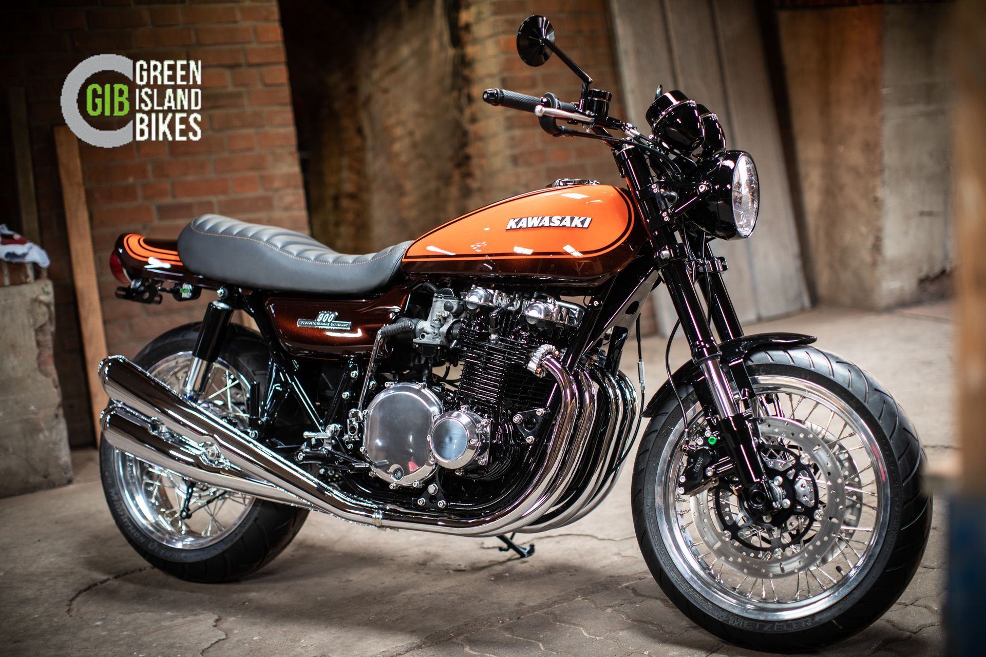 Kawasaki Z1 Moto clásica y exclusiva de Green Island Bikes