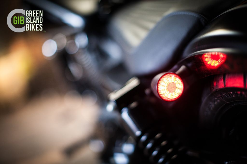 Custombike-Linie der Harley Dyna im Green Island Bikes Stil