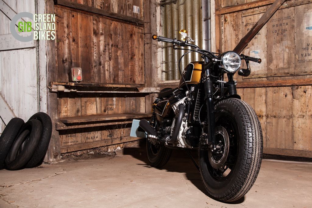 Vintage-Look im Green Island Bikes Bobber Projekt