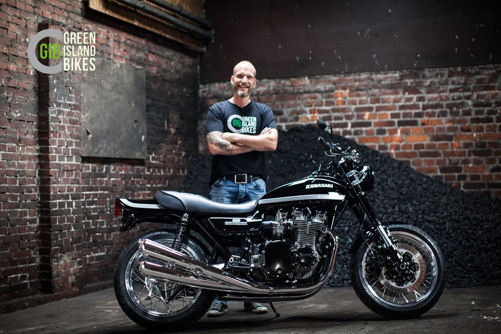 Green Island Bikes Kawasaki Z1 Custombike im klassischen GIB Style