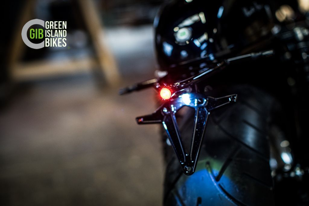 Wechselbare Sitzbank im Custombike-Konzept der Moto Guzzi Le Mans 3